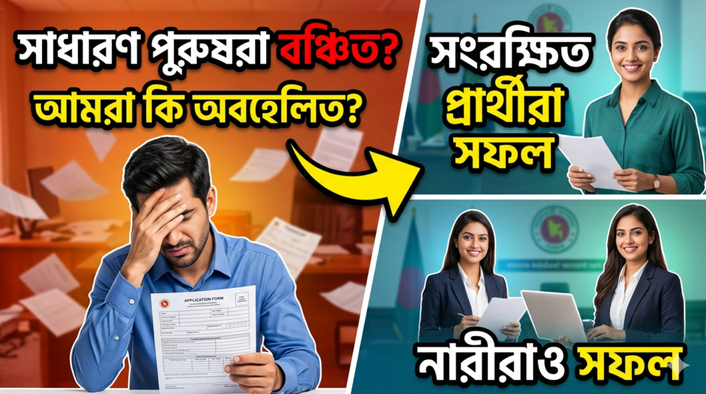 পশ্চিমবঙ্গে সরকারি চাকরিতে সাধারণ শ্রেণির পুরুষ প্রার্থীদের ওপর নেতিবাচক প্রভাব (Bad Impact for General Male in Govt Exam in West Bengal)
